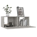 vidaXL Set de dulapuri TV, 6 piese, gri beton, lemn prelucrat vidaXL Set de dulapuri TV, 6 piese, gri beton, lemn prelucrat