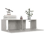 vidaXL Set dulap TV, 6 piese, gri beton, lemn prelucrat vidaXL Set dulap TV, 6 piese, gri beton, lemn prelucrat