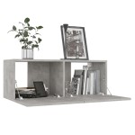 vidaXL Set de dulapuri TV, 4 piese, gri beton, lemn prelucrat vidaXL Set de dulapuri TV, 4 piese, gri beton, lemn prelucrat