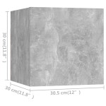 vidaXL Set de dulapuri TV, 7 piese, gri beton, lemn prelucrat