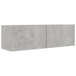 vidaXL Set de dulapuri TV, 4 piese, gri beton, lemn prelucrat vidaXL Set de dulapuri TV, 4 piese, gri beton, lemn prelucrat