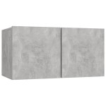 vidaXL Set de dulapuri TV, 7 piese, gri beton, lemn prelucrat vidaXL Set de dulapuri TV, 7 piese, gri beton, lemn prelucrat