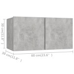 vidaXL Set de dulapuri TV, 6 piese, gri beton, lemn prelucrat vidaXL Set de dulapuri TV, 6 piese, gri beton, lemn prelucrat