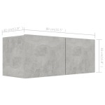 vidaXL Set de dulapuri TV, 6 piese, gri beton, lemn prelucrat vidaXL Set de dulapuri TV, 6 piese, gri beton, lemn prelucrat