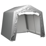 vidaXL Cort de depozitare, gri, 240x240 cm, oțel vidaXL Cort de depozitare, gri, 240x240 cm, oțel