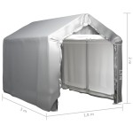 vidaXL Cort de depozitare, gri, 180x300 cm, oțel vidaXL Cort de depozitare, gri, 180x300 cm, oțel