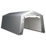 vidaXL Cort de depozitare, gri, 300x750 cm, oțel vidaXL Cort de depozitare, gri, 300x750 cm, oțel