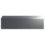vidaXL Cort de depozitare, gri, 300x750 cm, oțel vidaXL Cort de depozitare, gri, 300x750 cm, oțel