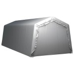 vidaXL Cort de depozitare, gri, 300x750 cm, oțel vidaXL Cort de depozitare, gri, 300x750 cm, oțel