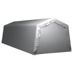 vidaXL Cort de depozitare, gri, 300x900 cm, oțel vidaXL Cort de depozitare, gri, 300x900 cm, oțel
