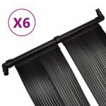 vidaXL Panou încălzitor solar pentru piscină, 6 buc., 80x620 cm vidaXL Panou încălzitor solar pentru piscină, 6 buc., 80x620 cm