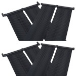 vidaXL Panou încălzitor solar pentru piscină, 4 buc., 80x310 cm vidaXL Panou încălzitor solar pentru piscină, 4 buc., 80x310 cm