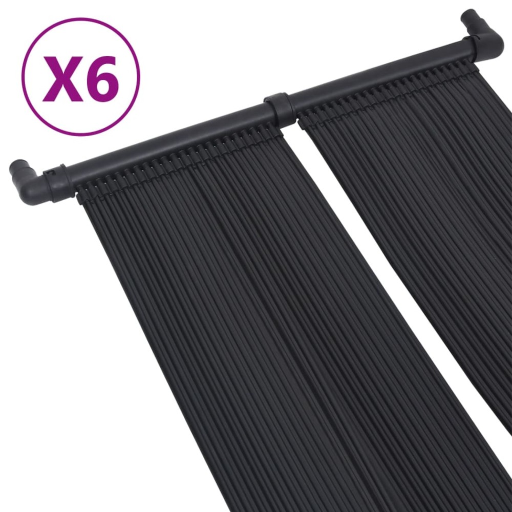 vidaXL Panou încălzitor solar pentru piscină, 6 buc., 80x310 cm