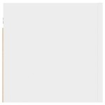 vidaXL Noptiere, 2 buc., alb, 30,5x30x30 cm, lemn prelucrat