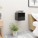 vidaXL Noptiere, 2 buc., negru, 30,5x30x30 cm, lemn prelucrat vidaXL Noptiere, 2 buc., negru, 30,5x30x30 cm, lemn prelucrat