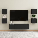 vidaXL Noptiere, 2 buc., negru, 30,5x30x30 cm, lemn prelucrat vidaXL Noptiere, 2 buc., negru, 30,5x30x30 cm, lemn prelucrat