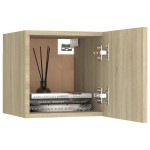 vidaXL Noptiere, stejar Sonoma, 30,5x30x30cm, lemn prelucrat vidaXL Noptiere, stejar Sonoma, 30,5x30x30cm, lemn prelucrat