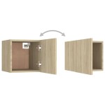 vidaXL Noptiere, stejar Sonoma, 30,5x30x30cm, lemn prelucrat vidaXL Noptiere, stejar Sonoma, 30,5x30x30cm, lemn prelucrat
