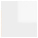vidaXL Noptieră, alb extralucios, 30,5x30x30 cm, lemn prelucrat