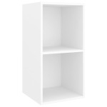 vidaXL Set de dulapuri TV, 3 piese, alb, lemn prelucrat vidaXL Set de dulapuri TV, 3 piese, alb, lemn prelucrat