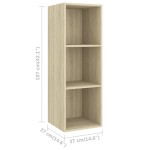 vidaXL Set de dulapuri TV, 3 piese, stejar Sonoma, lemn prelucrat vidaXL Set de dulapuri TV, 3 piese, stejar Sonoma, lemn prelucrat