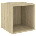 vidaXL Set de dulapuri TV, 4 piese, stejar sonoma, lemn prelucrat vidaXL Set de dulapuri TV, 4 piese, stejar sonoma, lemn prelucrat