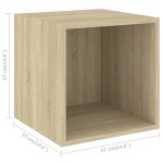 vidaXL Set de dulapuri TV, 4 piese, stejar sonoma, lemn prelucrat vidaXL Set de dulapuri TV, 4 piese, stejar sonoma, lemn prelucrat
