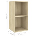 vidaXL Set de dulapuri TV, 4 piese, stejar sonoma, lemn prelucrat vidaXL Set de dulapuri TV, 4 piese, stejar sonoma, lemn prelucrat