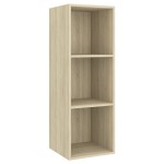 vidaXL Set de dulapuri TV, 4 piese, stejar sonoma, lemn prelucrat vidaXL Set de dulapuri TV, 4 piese, stejar sonoma, lemn prelucrat