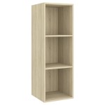 vidaXL Set de dulapuri TV, 2 piese, stejar sonoma, lemn prelucrat