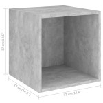 vidaXL Set de dulapuri TV, 2 piese, gri beton, lemn prelucrat