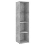 vidaXL Set de dulapuri TV, 4 piese, gri beton, lemn prelucrat vidaXL Set de dulapuri TV, 4 piese, gri beton, lemn prelucrat