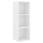 vidaXL Set dulap TV, 4 piese, alb, lemn prelucrat vidaXL Set dulap TV, 4 piese, alb, lemn prelucrat