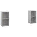 vidaXL Dulapuri TV 2 buc gri beton, 72x35x36,5 cm lemn prelucrat