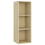 vidaXL Dulapuri TV, 2 buc stejar sonoma, 107x35x37 cm, lemn prelucrat