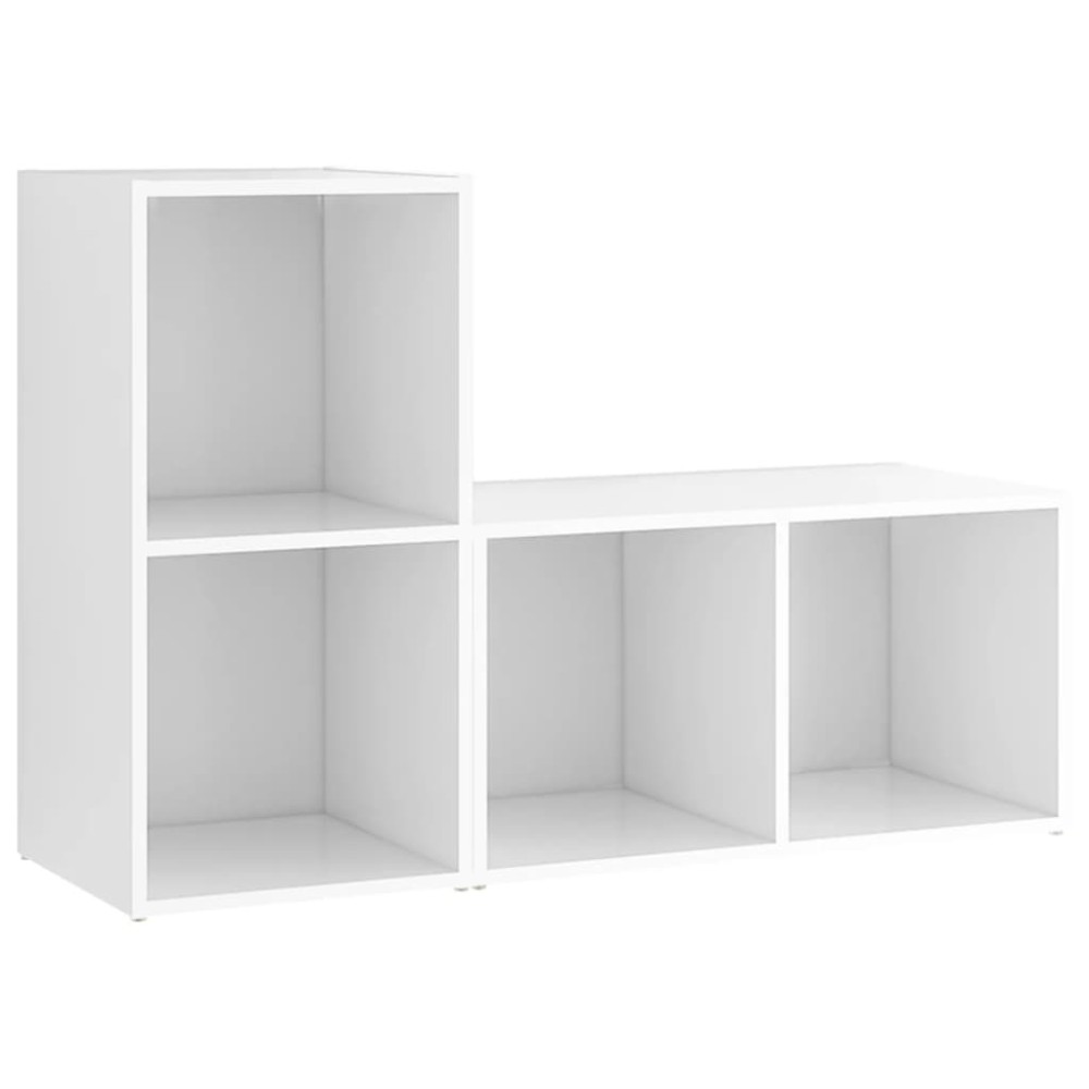 vidaXL Dulapuri TV, 2 buc., alb, 72x35x36,5 cm, lemn prelucrat