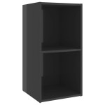 vidaXL Dulapuri TV 4 buc gri extralucios 72x35x36,5 cm lemn prelucrat