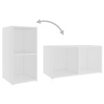 vidaXL Set de dulapuri TV, 3 piese, alb, lemn prelucrat vidaXL Set de dulapuri TV, 3 piese, alb, lemn prelucrat