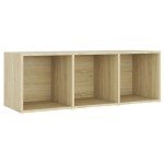 vidaXL Dulapuri TV, 4 buc, stejar sonoma, 107x35x37 cm, lemn prelucrat