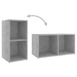 vidaXL Set de dulapuri TV, 8 piese, gri beton, lemn prelucrat vidaXL Set de dulapuri TV, 8 piese, gri beton, lemn prelucrat