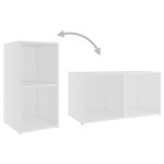 vidaXL Set de dulapuri TV, 3 piese, alb, lemn prelucrat vidaXL Set de dulapuri TV, 3 piese, alb, lemn prelucrat