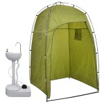 vidaXL Suport portabil de camping, pentru spălat mâini, cu cort, 20 L vidaXL Suport portabil de camping, pentru spălat mâini, cu cort, 20 L