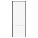 vidaXL Ușă glisantă cu set feronerie, 76x205 cm, sticlă ESG/aluminiu vidaXL Ușă glisantă cu set feronerie, 76x205 cm, sticlă ESG/aluminiu
