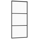 vidaXL Ușă glisantă cu set feronerie, 90x205 cm, sticlă ESG/aluminiu vidaXL Ușă glisantă cu set feronerie, 90x205 cm, sticlă ESG/aluminiu