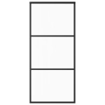 vidaXL Ușă glisantă cu set feronerie, 90x205 cm, sticlă ESG/aluminiu vidaXL Ușă glisantă cu set feronerie, 90x205 cm, sticlă ESG/aluminiu