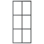 vidaXL Ușă glisantă cu set feronerie, 90x205 cm, sticlă ESG/aluminiu vidaXL Ușă glisantă cu set feronerie, 90x205 cm, sticlă ESG/aluminiu