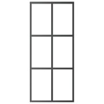vidaXL Ușă glisantă cu set feronerie, 90x205 cm, sticlă ESG/aluminiu vidaXL Ușă glisantă cu set feronerie, 90x205 cm, sticlă ESG/aluminiu