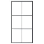 vidaXL Ușă glisantă cu set feronerie, 102x205 cm, sticlă ESG/aluminiu
