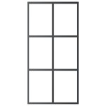 vidaXL Ușă glisantă cu set feronerie, 102x205 cm, sticlă ESG/aluminiu vidaXL Ușă glisantă cu set feronerie, 102x205 cm, sticlă ESG/aluminiu