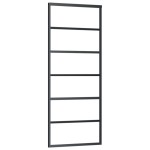 vidaXL Ușă glisantă cu set feronerie, 76x205 cm, sticlă ESG/aluminiu vidaXL Ușă glisantă cu set feronerie, 76x205 cm, sticlă ESG/aluminiu